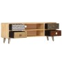 Mueble de TV de madera maciza de mango 120x30x40 cm de vidaXL, Muebles TV - Ref: Foro24-247340, Precio: 157,23 €, Descuento: %