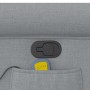 Sillón reclinable de masaje de tela gris claro en Sillones | Comprar online en Foru.es