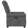Sillón reclinable de masaje de tela gris oscuro en Sillones | Comprar online en Foru.es