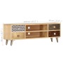 Mueble de TV de madera maciza de mango 120x30x40 cm de vidaXL, Muebles TV - Ref: Foro24-247340, Precio: 157,23 €, Descuento: %