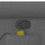 Sillón reclinable de masaje de tela gris oscuro en Sillones | Comprar online en Foru.es