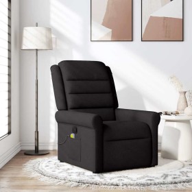 Sillón reclinable de masaje de tela negro en Sillones | Comprar online en Foru.es
