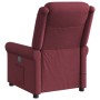 Sillón de masaje reclinable de tela color vino tinto en Sillones | Comprar online en Foru.es