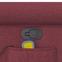 Sillón de masaje reclinable de tela color vino tinto en Sillones | Comprar online en Foru.es