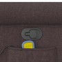 Sillón de masaje reclinable de tela marrón oscuro en Sillones | Comprar online en Foru.es