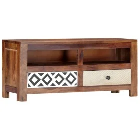 Mueble de TV madera maciza de Sheesham 90x30x40 cm de vidaXL, Muebles TV - Ref: Foro24-247734, Precio: 113,80 €, Descuento: %