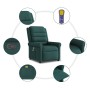 Sillón de masaje reclinable de tela verde oscuro en Sillones | Comprar online en Foru.es
