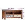 Mueble de TV madera maciza de Sheesham 90x30x40 cm de vidaXL, Muebles TV - Ref: Foro24-247734, Precio: 155,62 €, Descuento: %