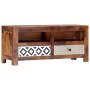 Mueble de TV madera maciza de Sheesham 90x30x40 cm de vidaXL, Muebles TV - Ref: Foro24-247734, Precio: 155,62 €, Descuento: %