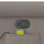 Sillón de masaje reclinable de tela gris taupé en Sillones | Comprar online en Foru.es