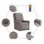 Sillón de masaje reclinable de tela gris taupé en Sillones | Comprar online en Foru.es