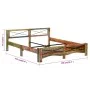 Estructura de cama de madera maciza reciclada 180x200 cm de vidaXL, Camas y somieres - Ref: Foro24-247668, Precio: 390,12 €, ...