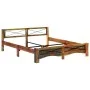 Estructura de cama de madera maciza reciclada 180x200 cm de vidaXL, Camas y somieres - Ref: Foro24-247668, Precio: 390,12 €, ...