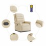 Sillón de masaje reclinable de tela crema en Sillones | Comprar online en Foru.es
