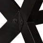 Solid mango wood dining table with steel cross 180 cm by vidaXL, Kitchen and dining tables - Ref: Foro24-244805, Price: 413,9...
