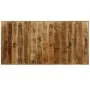 Mesa de comedor madera maciza de mango y cruz de acero 180 cm de vidaXL, Mesas de cocina y de comedor - Ref: Foro24-244805, P...