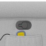Sillón de masaje reclinable de tela gris nube en Sillones | Comprar online en Foru.es