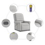 Sillón de masaje reclinable de tela gris nube en Sillones | Comprar online en Foru.es