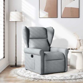 Sillón reclinable de tela gris claro en Sillones | Comprar online en Foru.es