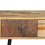Mesa consola de teca maciza reciclada 120x30x76 cm de vidaXL, Mesas auxiliares - Ref: Foro24-245403, Precio: 227,56 €, Descue...