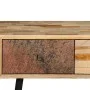 Mesa consola de teca maciza reciclada 120x30x76 cm de vidaXL, Mesas auxiliares - Ref: Foro24-245403, Precio: 223,35 €, Descue...