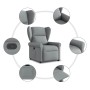 Sillón reclinable de tela gris claro en Sillones | Comprar online en Foru.es