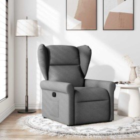 Sillón reclinable de tela gris oscuro en Sillones | Comprar online en Foru.es