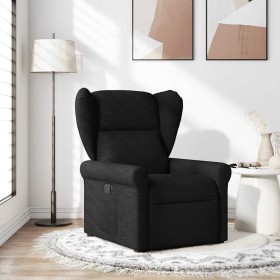 Sillón reclinable de tela negro en Sillones | Comprar online en Foru.es