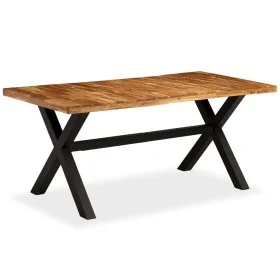 Solid acacia and mango wood dining table 180x90x76 cm by vidaXL, Kitchen and dining tables - Ref: Foro24-245640, Price: 437,2...