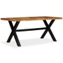 Solid acacia and mango wood dining table 180x90x76 cm by vidaXL, Kitchen and dining tables - Ref: Foro24-245640, Price: 437,2...