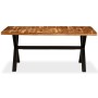 Mesa de comedor madera maciza de acacia y mango 180x90x76 cm de vidaXL, Mesas de cocina y de comedor - Ref: Foro24-245640, Pr...
