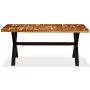 Solid acacia and mango wood dining table 180x90x76 cm by vidaXL, Kitchen and dining tables - Ref: Foro24-245640, Price: 437,2...