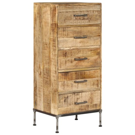 Cómoda de madera maciza de mango 45x35x106 cm de vidaXL, Aparadores - Ref: Foro24-247806, Precio: 302,45 €, Descuento: %