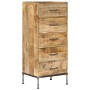 Cómoda de madera maciza de mango 45x35x106 cm de vidaXL, Aparadores - Ref: Foro24-247806, Precio: 302,45 €, Descuento: %