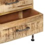 Cómoda de madera maciza de mango 45x35x106 cm de vidaXL, Aparadores - Ref: Foro24-247806, Precio: 302,45 €, Descuento: %