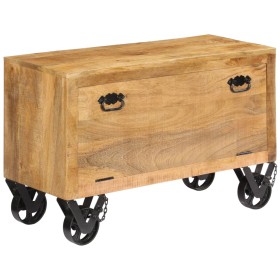Zapatero madera maciza de mango 86x35x55 cm de vidaXL, Zapateros y organizadores de calzado - Ref: Foro24-247658, Precio: 211...