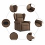 Sillón reclinable de tela marrón en Sillones | Comprar online en Foru.es