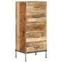 Cómoda de madera maciza de mango 45x35x106 cm de vidaXL, Aparadores - Ref: Foro24-247806, Precio: 302,45 €, Descuento: %