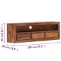 Mueble de TV de madera maciza de Sheesham 120x30x40 cm de vidaXL, Muebles TV - Ref: Foro24-247703, Precio: 280,78 €, Descuent...