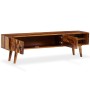 Mueble de TV de madera maciza de sheesham 140x30x40 cm de vidaXL, Muebles TV - Ref: Foro24-244683, Precio: 283,79 €, Descuent...