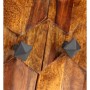 Mueble de TV de madera maciza de sheesham 140x30x40 cm de vidaXL, Muebles TV - Ref: Foro24-244683, Precio: 283,79 €, Descuent...