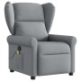 Sillón reclinable de masaje de tela gris claro en Sillones | Comprar online en Foru.es