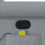 Sillón reclinable de masaje de tela gris claro en Sillones | Comprar online en Foru.es