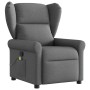 Sillón reclinable de masaje de tela gris oscuro en Sillones | Comprar online en Foru.es