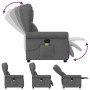 Sillón reclinable de masaje de tela gris oscuro en Sillones | Comprar online en Foru.es