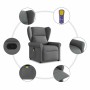 Sillón reclinable de masaje de tela gris oscuro en Sillones | Comprar online en Foru.es