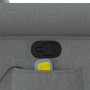 Sillón reclinable de masaje de tela gris oscuro en Sillones | Comprar online en Foru.es
