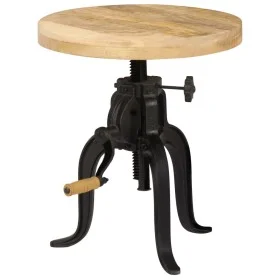 Mesa auxiliar 45x(45-62) cm madera de mango y hierro fundido de vidaXL, Mesas auxiliares - Ref: Foro24-247587, Precio: 187,88...