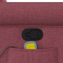 Sillón de masaje reclinable de tela color vino tinto en Sillones | Comprar online en Foru.es