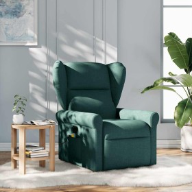 Sillón de masaje reclinable de tela verde oscuro en Sillones | Comprar online en Foru.es